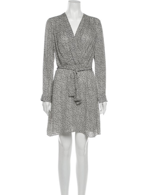 L'Agence Silk Mini Dress Black