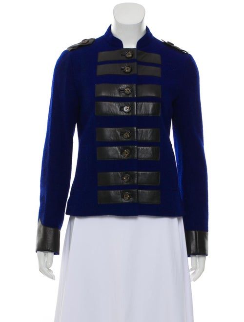 Lucien Pellat-Finet Long Sleeve Band Collar Coat B