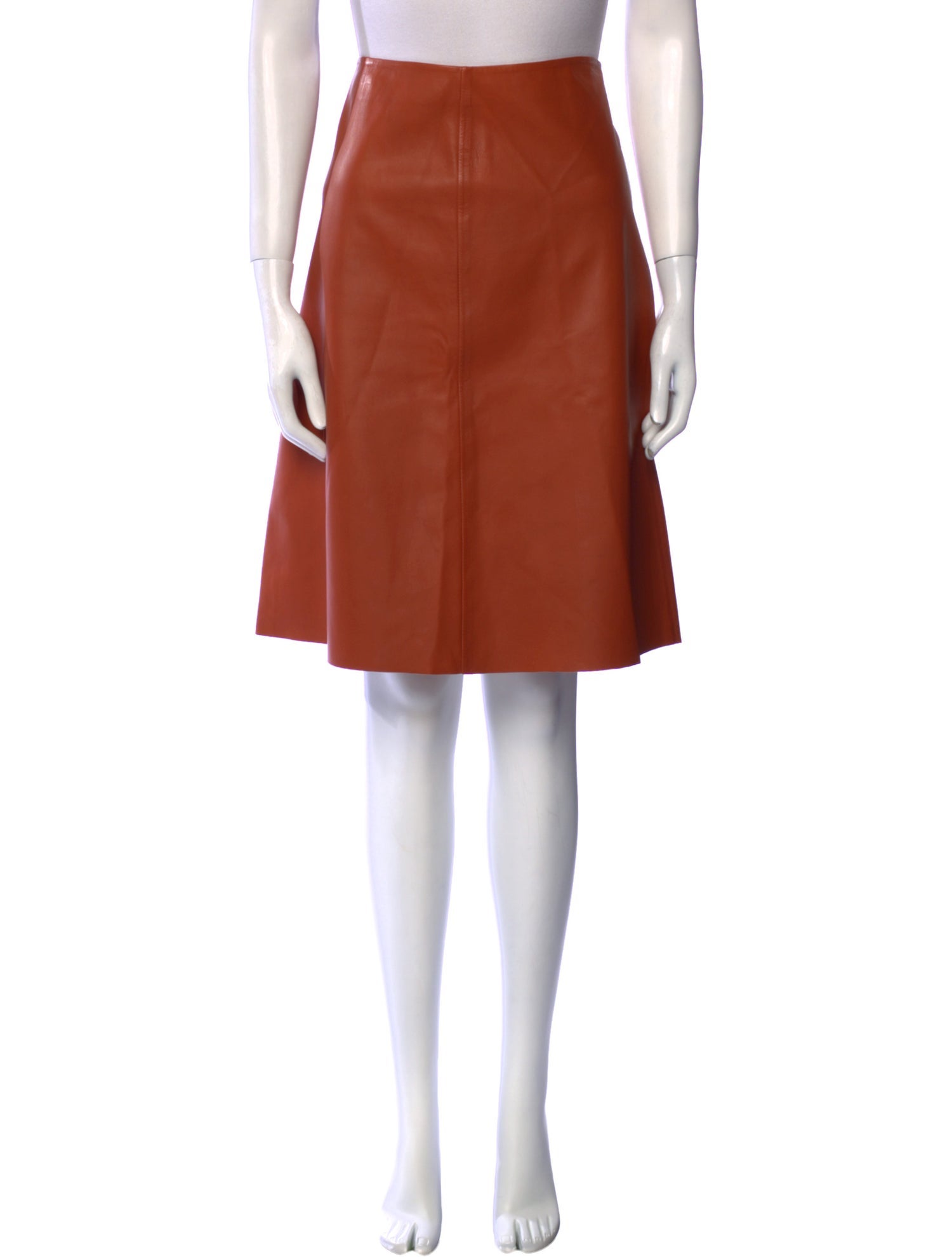 Lucien Pellat-Finet Leather Knee-Length Skirt