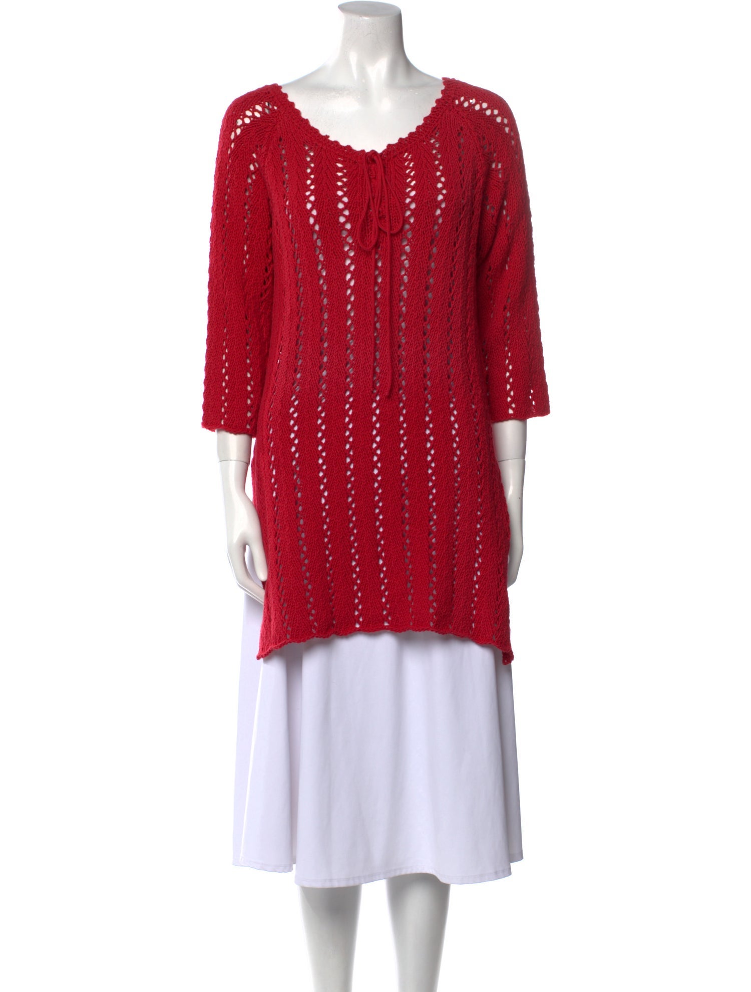 Lucien Pellat-Finet Scoop Neck Three-Quarter Sleeve Tunic