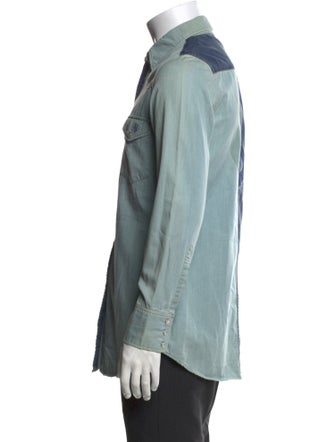Lucien Pellat-Finet Long Sleeve Denim Shirt