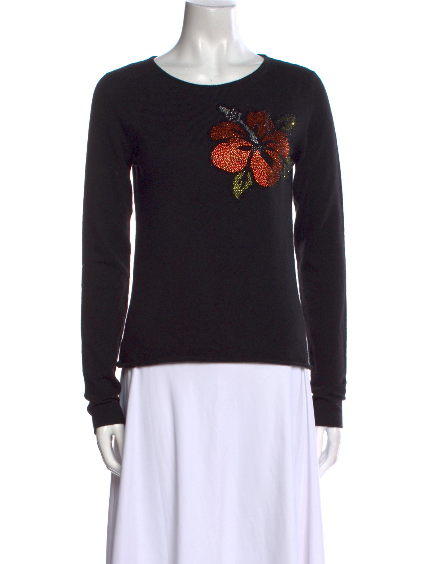 Lucien Pellat-Finet Cashmere Graphic Print Sweater