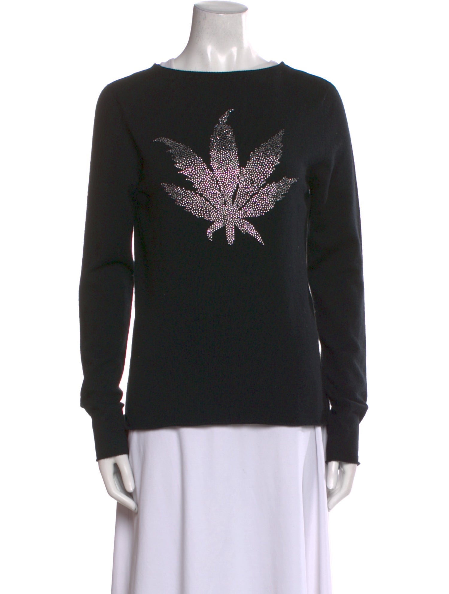 Lucien Pellat-Finet Cashmere Graphic Print Sweater