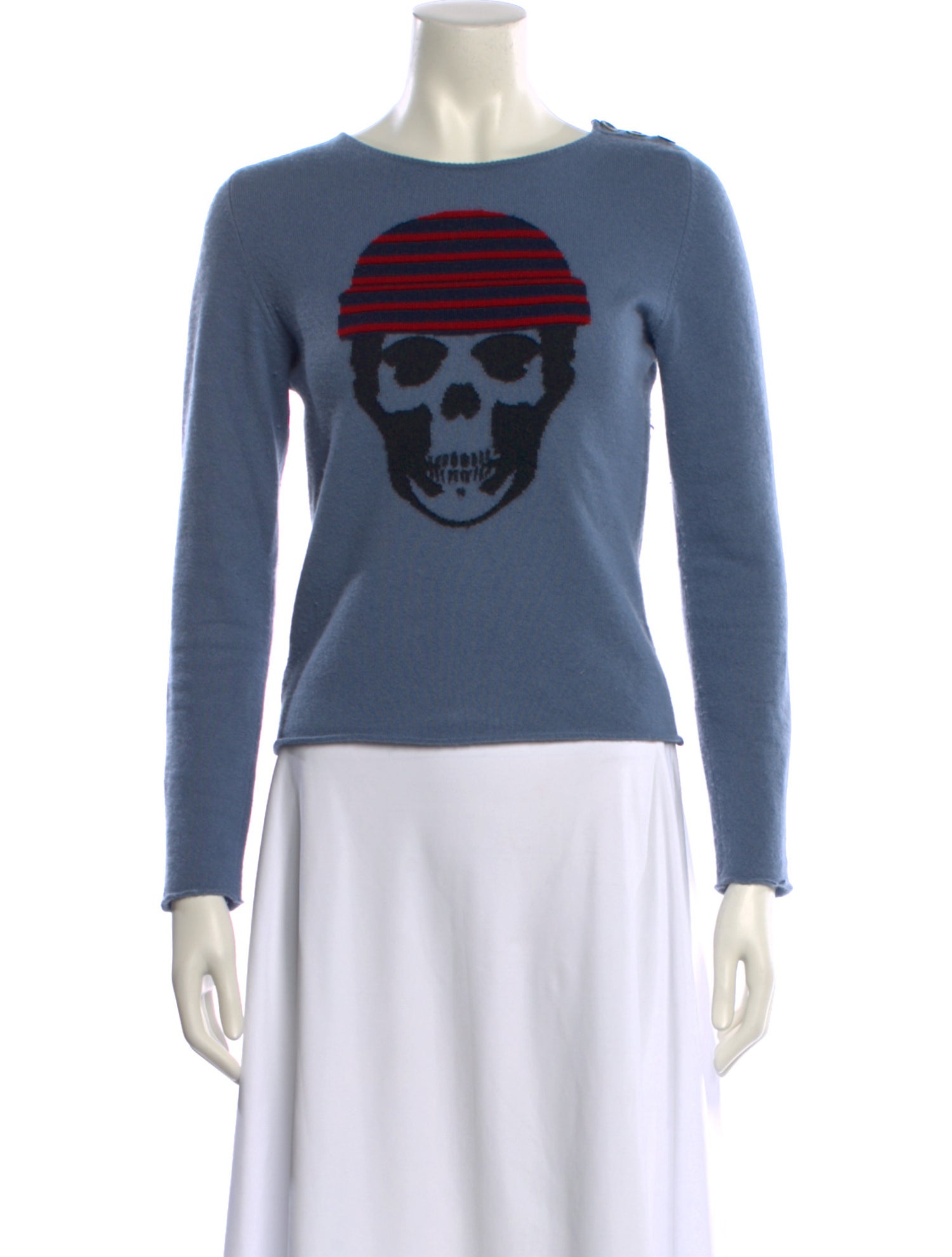 Lucien Pellat-Finet Cashmere Graphic Print Sweater