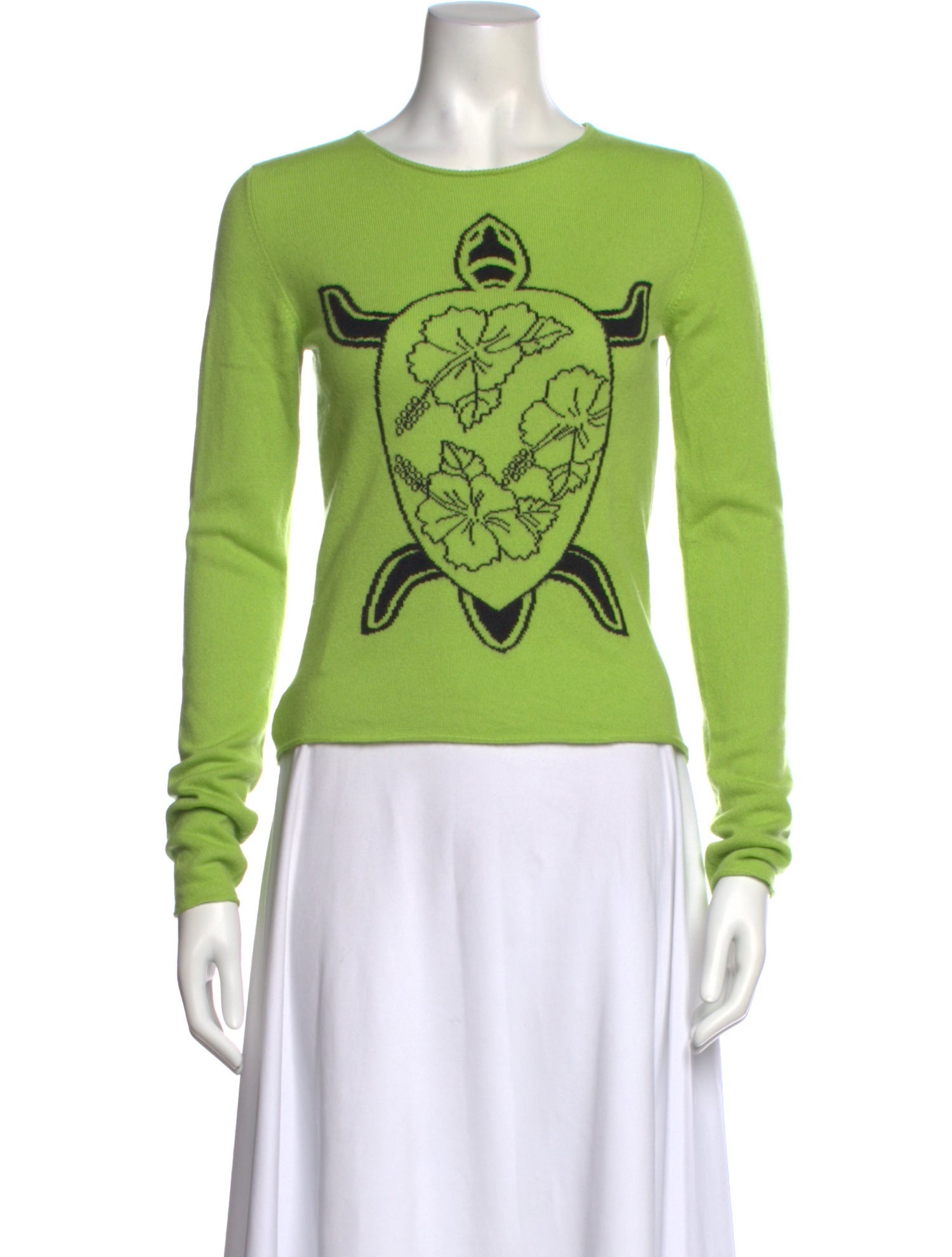 Lucien Pellat-Finet Cashmere Graphic Print Sweater