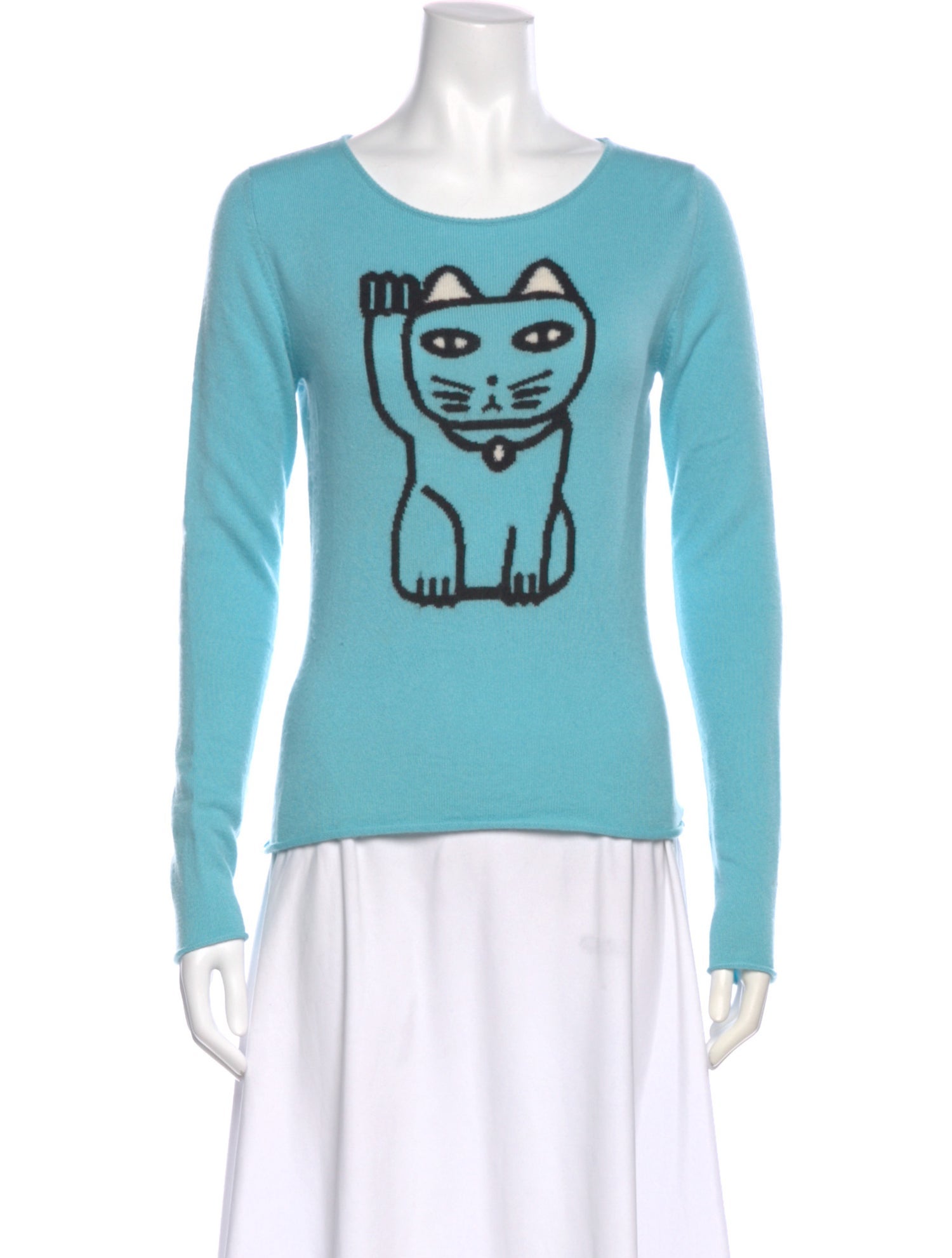 Lucien Pellat-Finet Graphic Print Scoop Neck Sweater