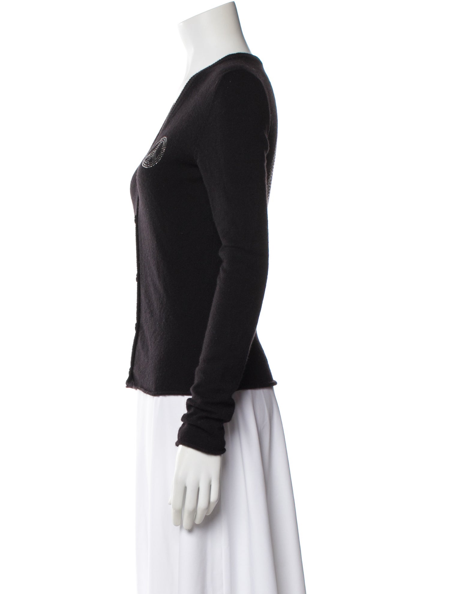Lucien Pellat-Finet Cashmere V-Neck Top