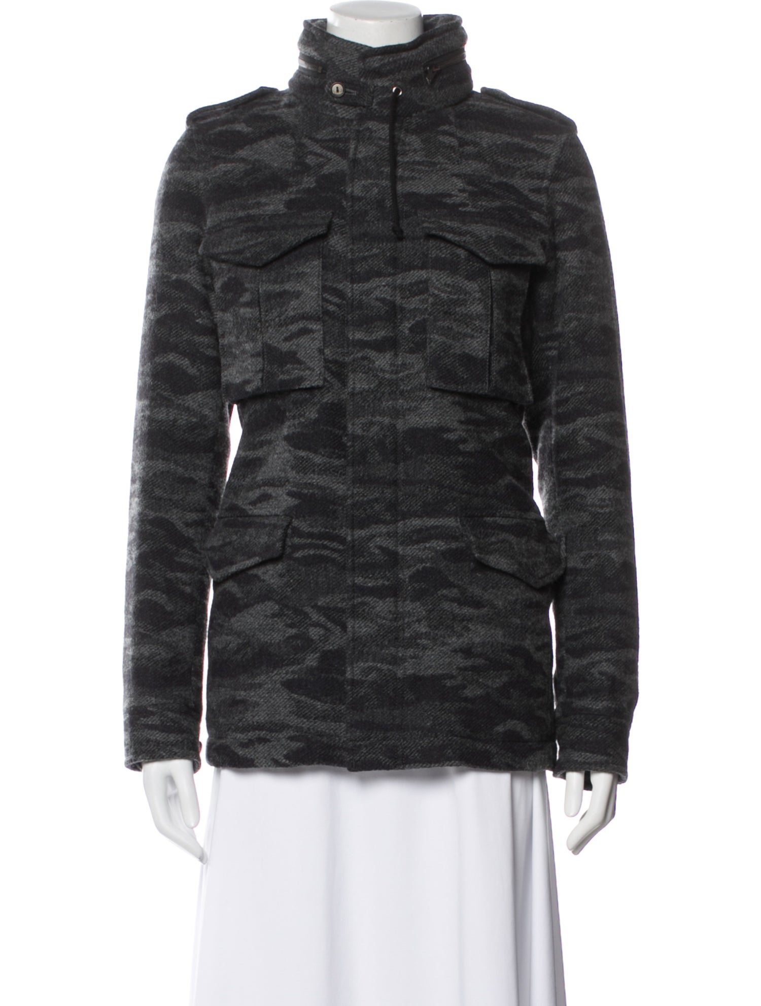 Lucien Pellat-Finet Wool Camouflage Print Jacket
