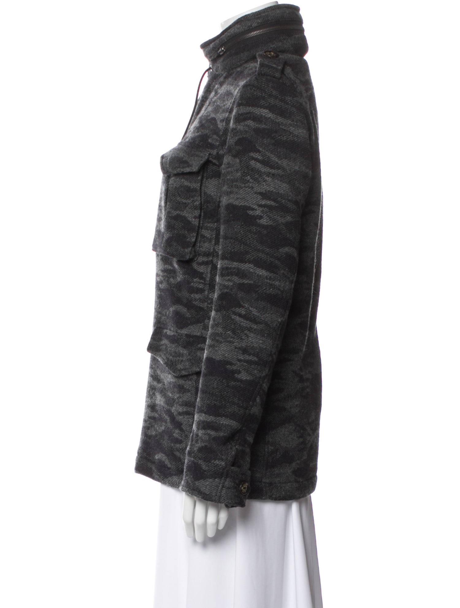 Lucien Pellat-Finet Wool Camouflage Print Jacket