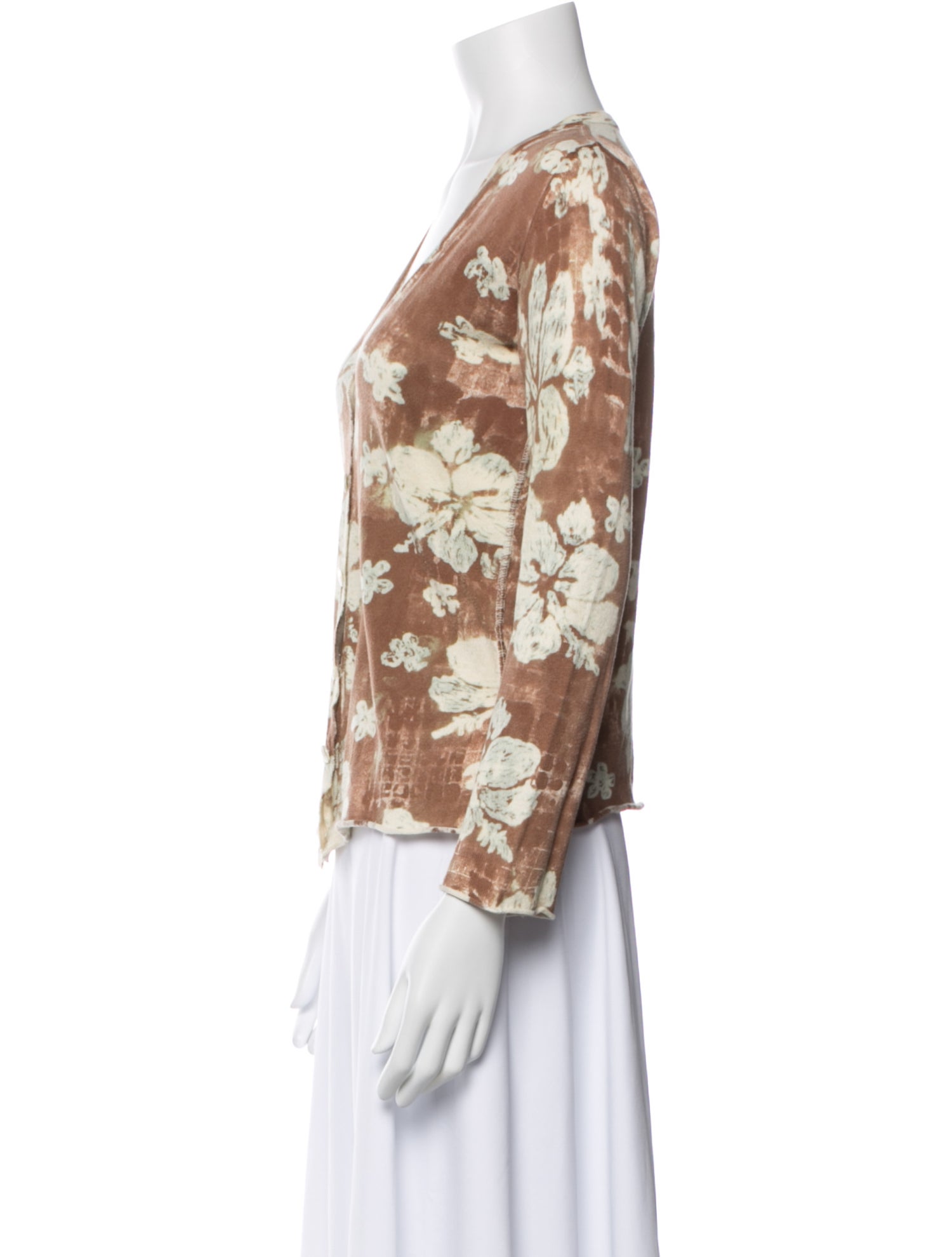 Lucien Pellat-Finet Floral Print Long Sleeve Top