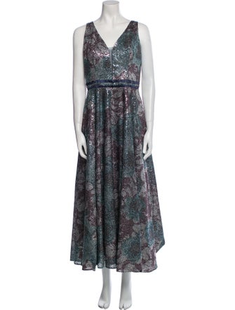 Lara Floral Print Long Dress