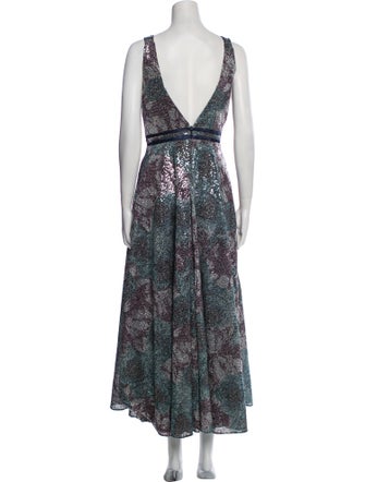 Lara Floral Print Long Dress