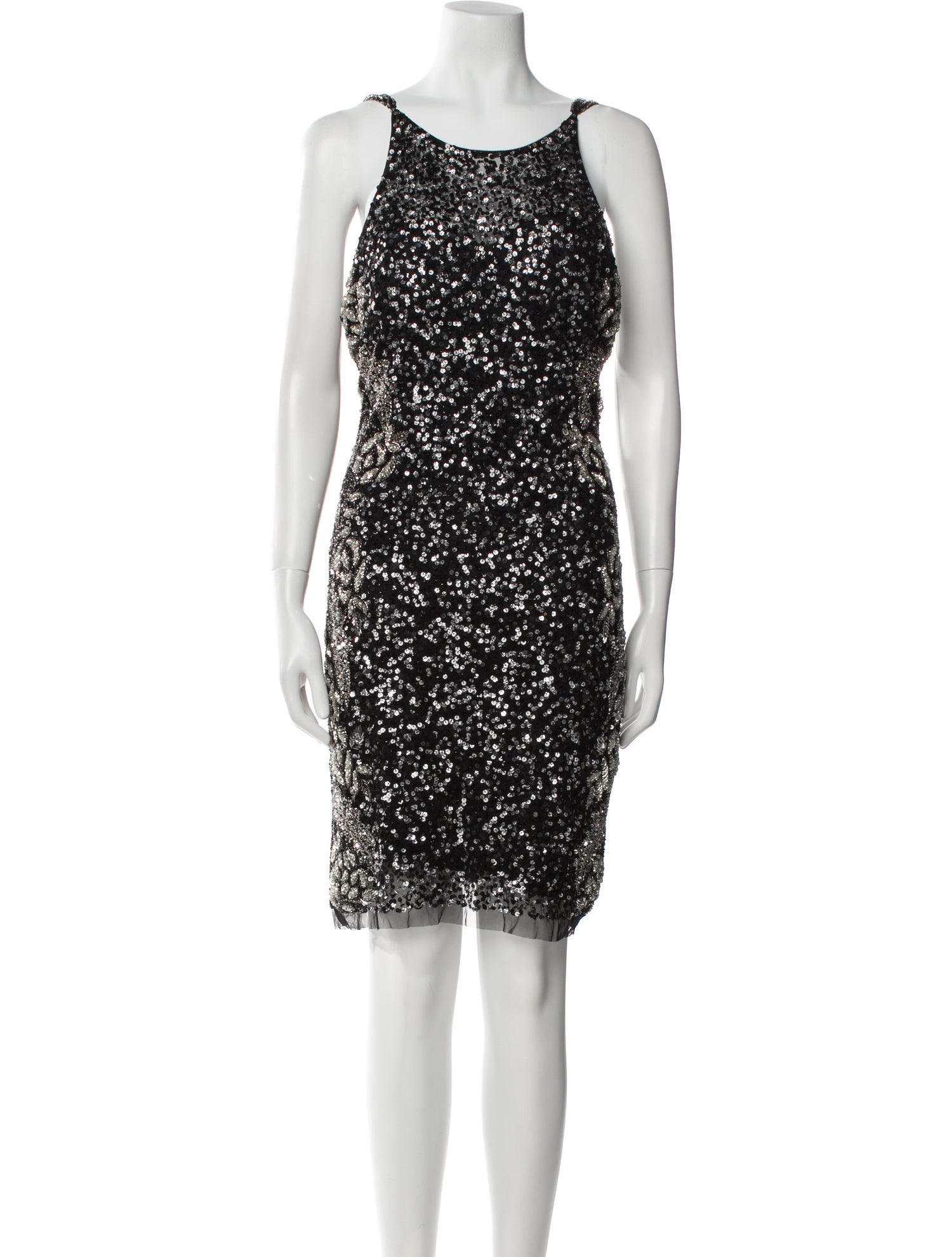 Lara Scoop Neck Knee-Length Dress