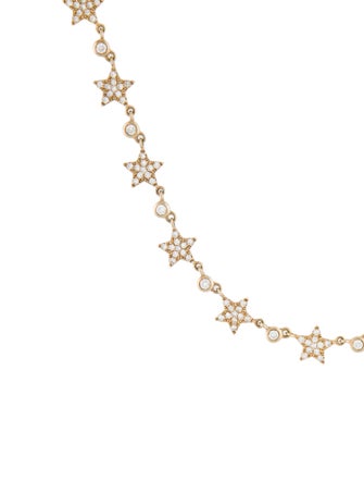 Lionheart 14K Diamond Stars Station Necklace