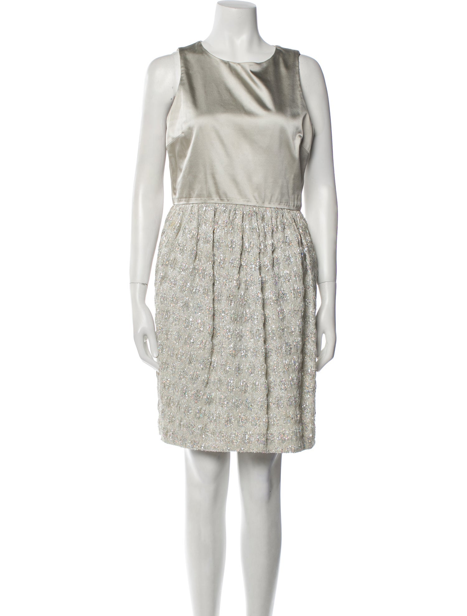 Lisa Perry Crew Neck Mini Dress