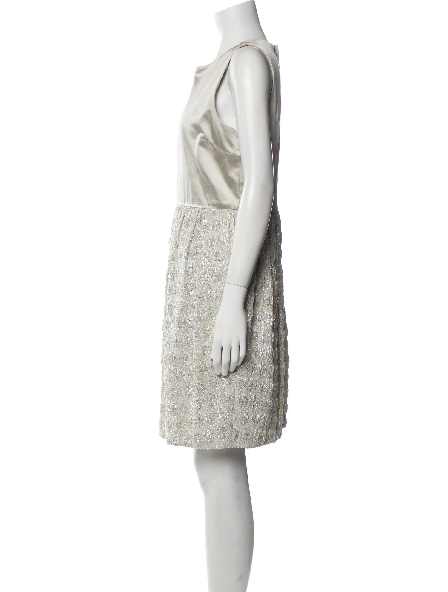 Lisa Perry Crew Neck Mini Dress