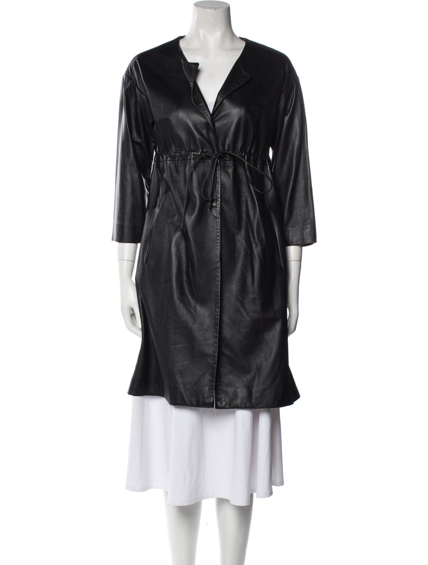 Lisa Perry Leather Trench Coat