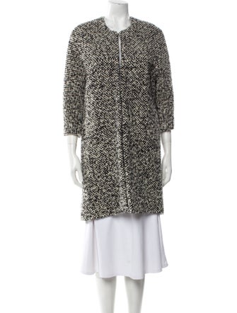 Lisa Perry Wool Tweed Pattern Coat