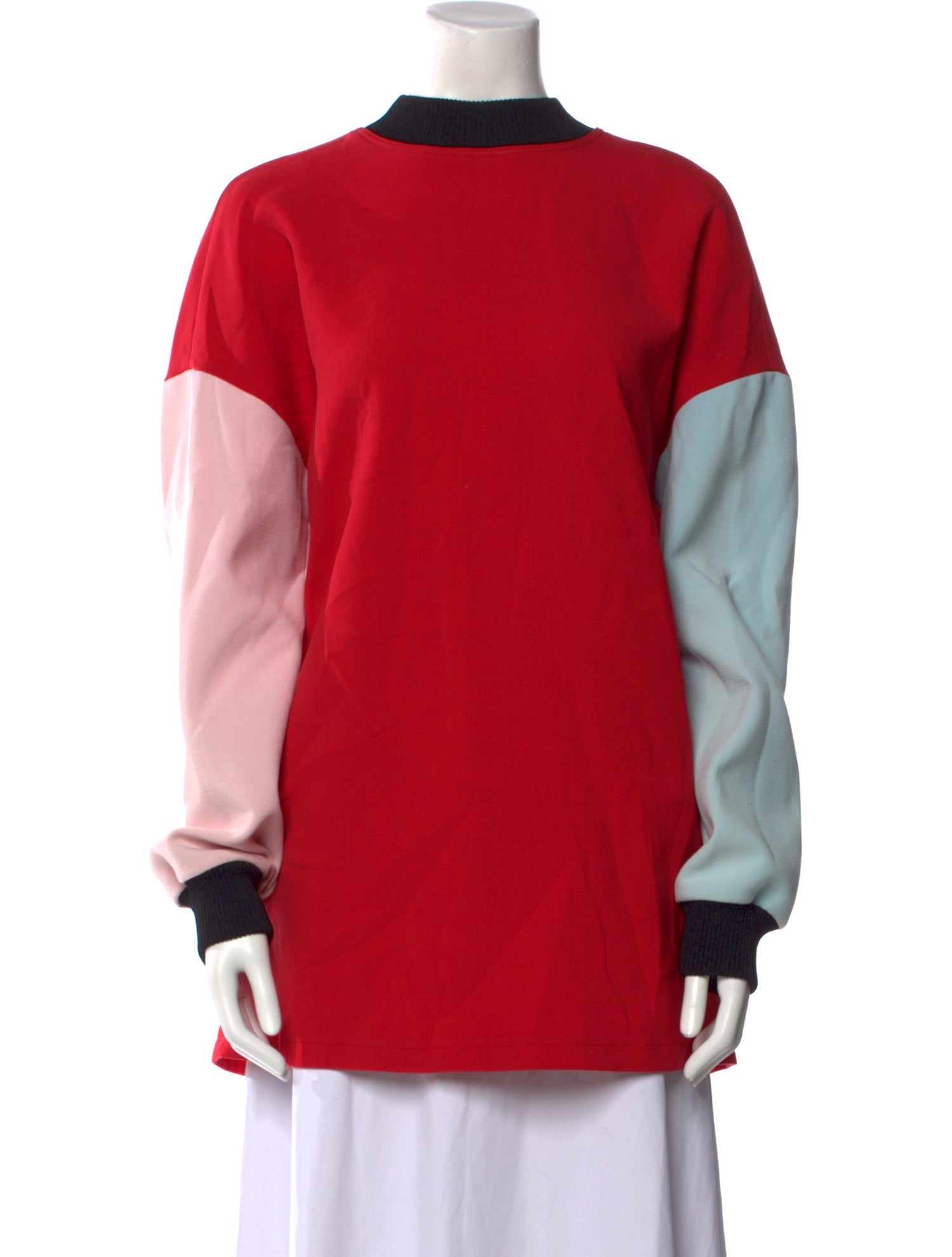 Lisa Perry Mock Neck Long Sleeve Sweatshirt