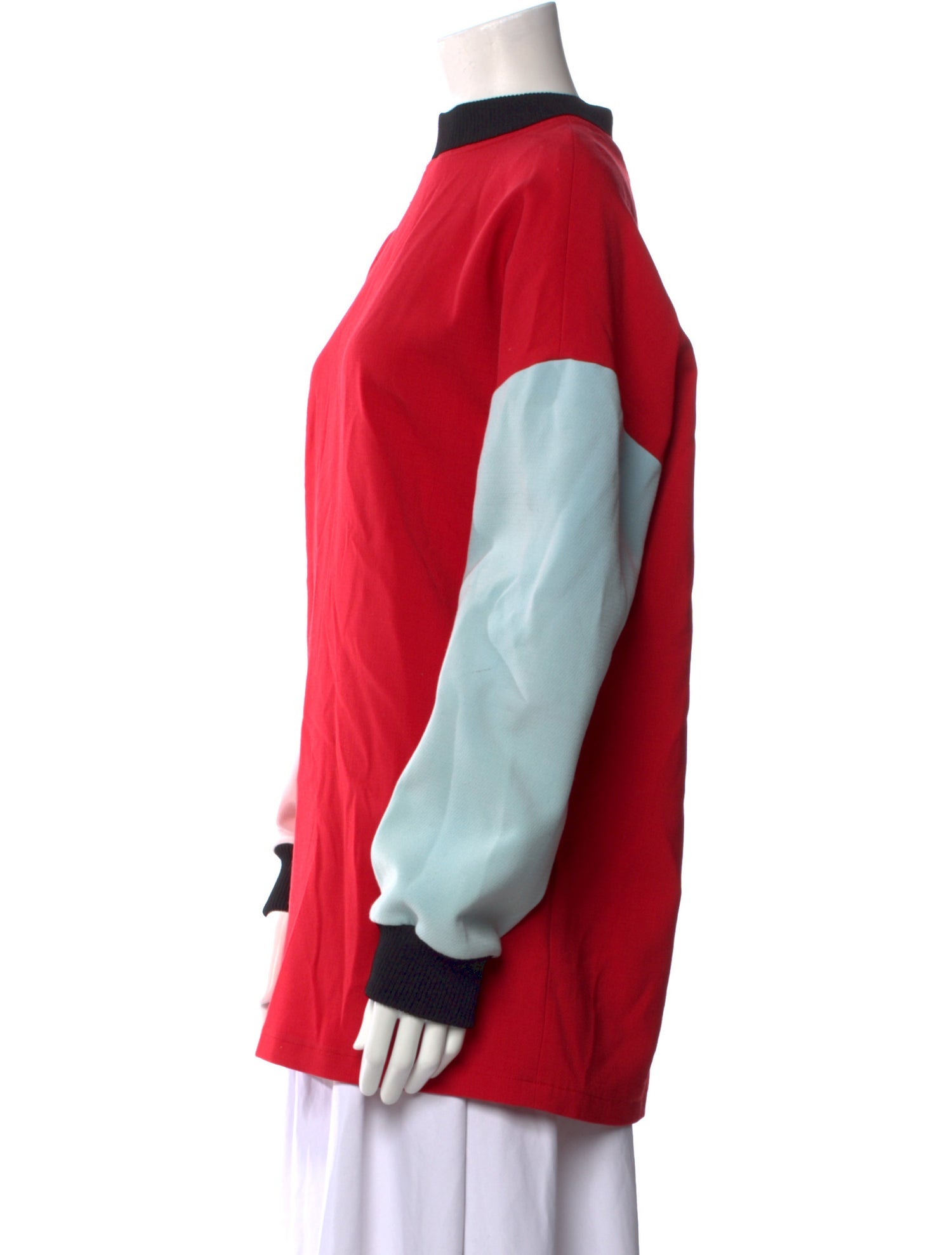 Lisa Perry Mock Neck Long Sleeve Sweatshirt