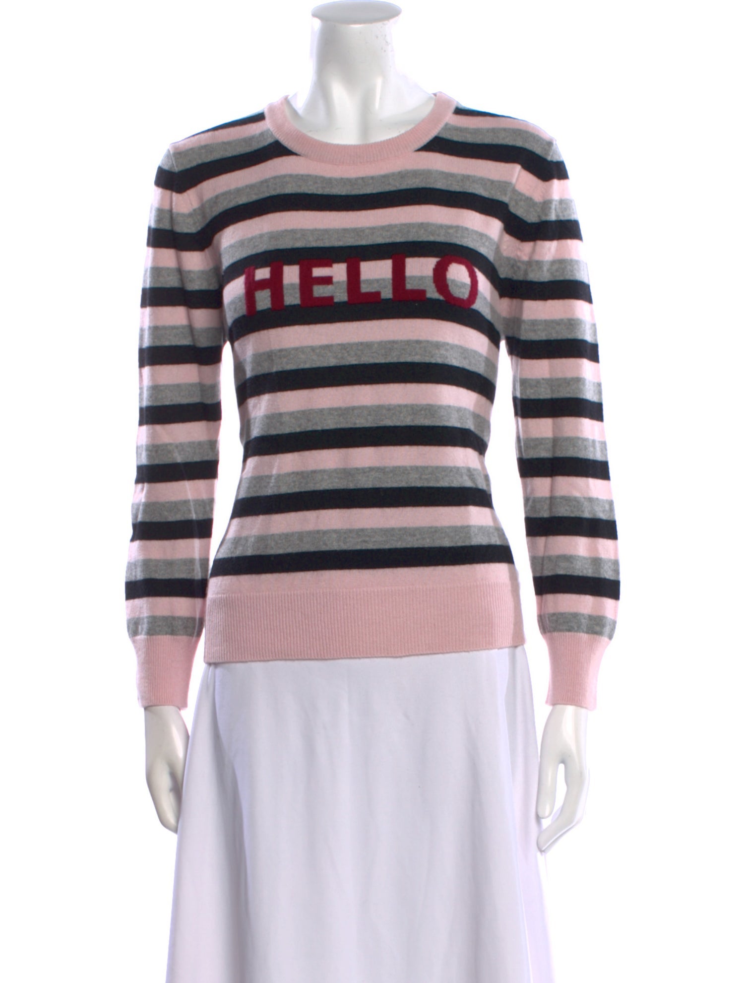 Lisa Perry Cashmere Striped Sweater