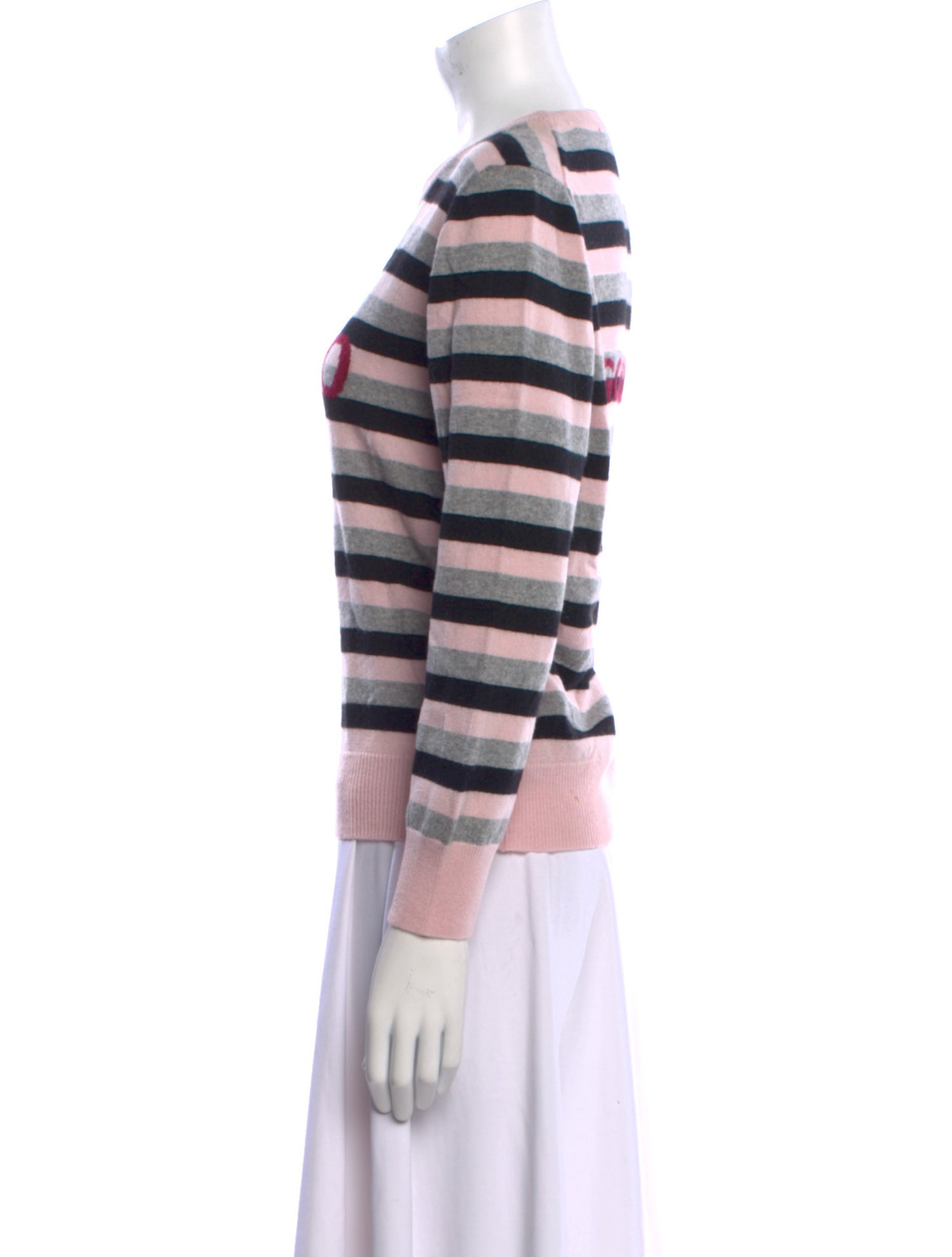 Lisa Perry Cashmere Striped Sweater