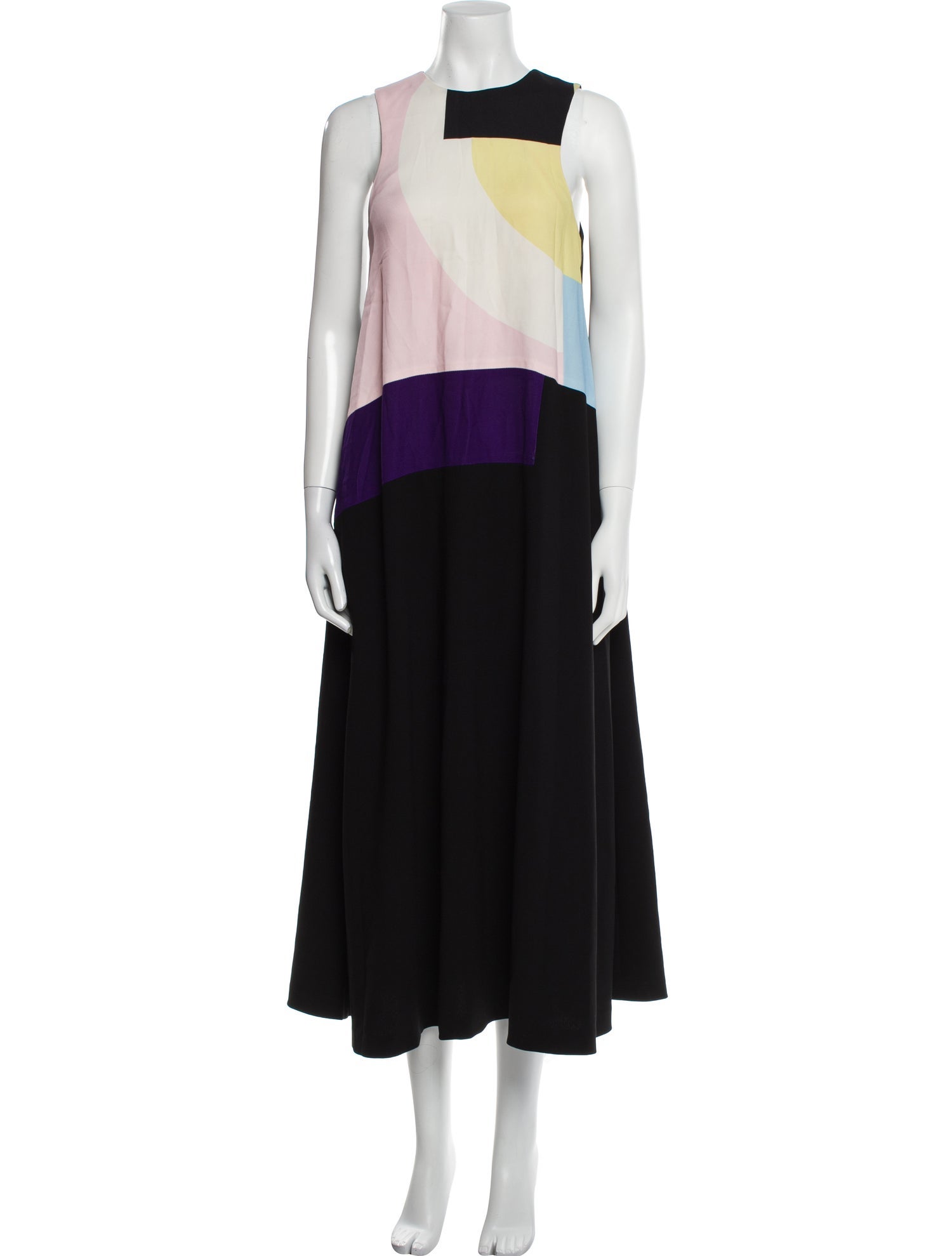 Lisa Perry Striped Long Dress