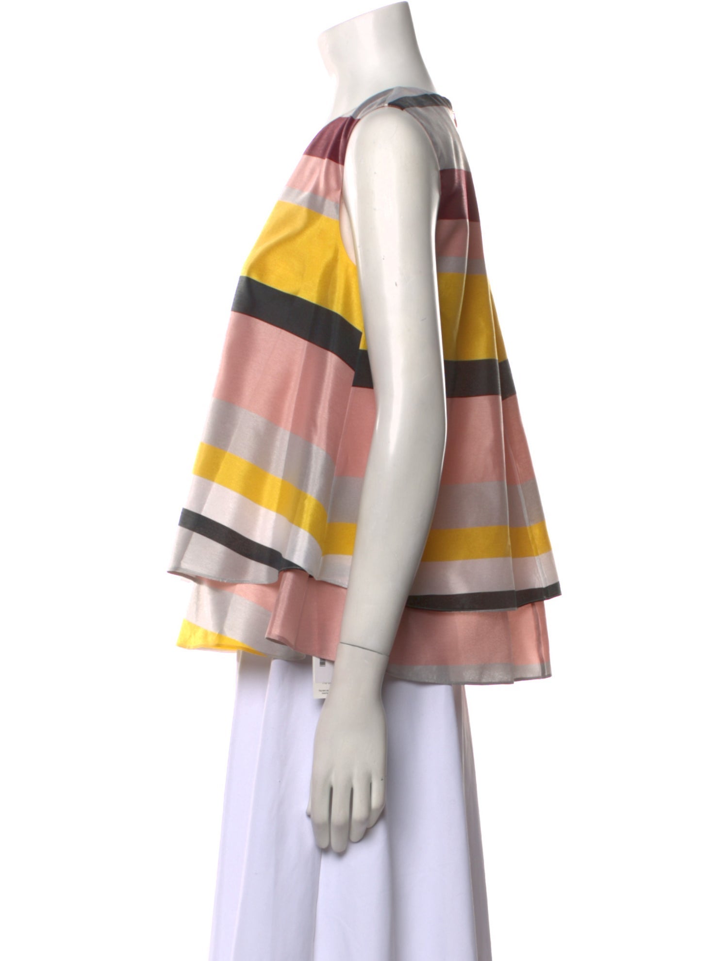 Lisa Perry Striped Crew Neck Top