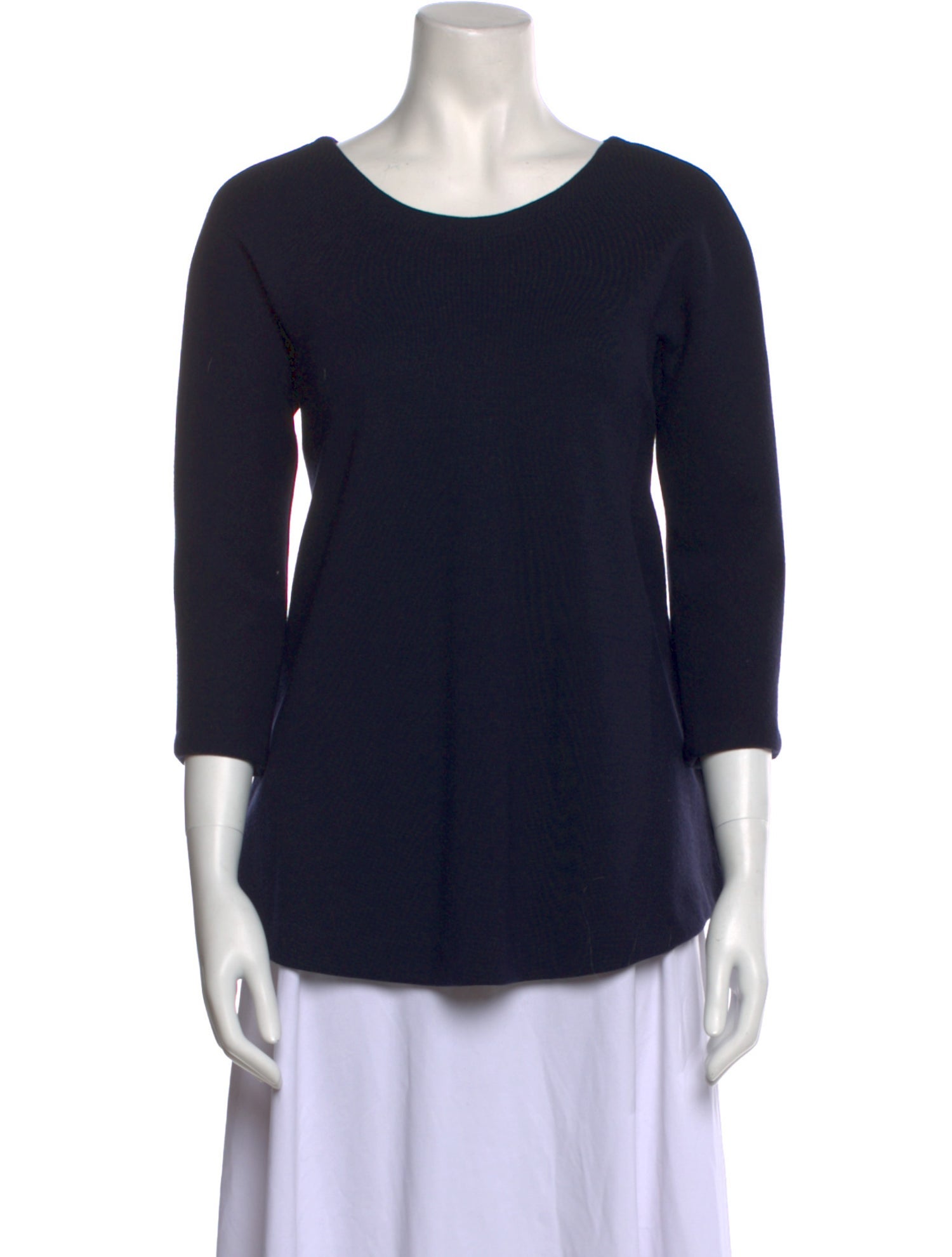 Lisa Perry Wool Scoop Neck Sweater