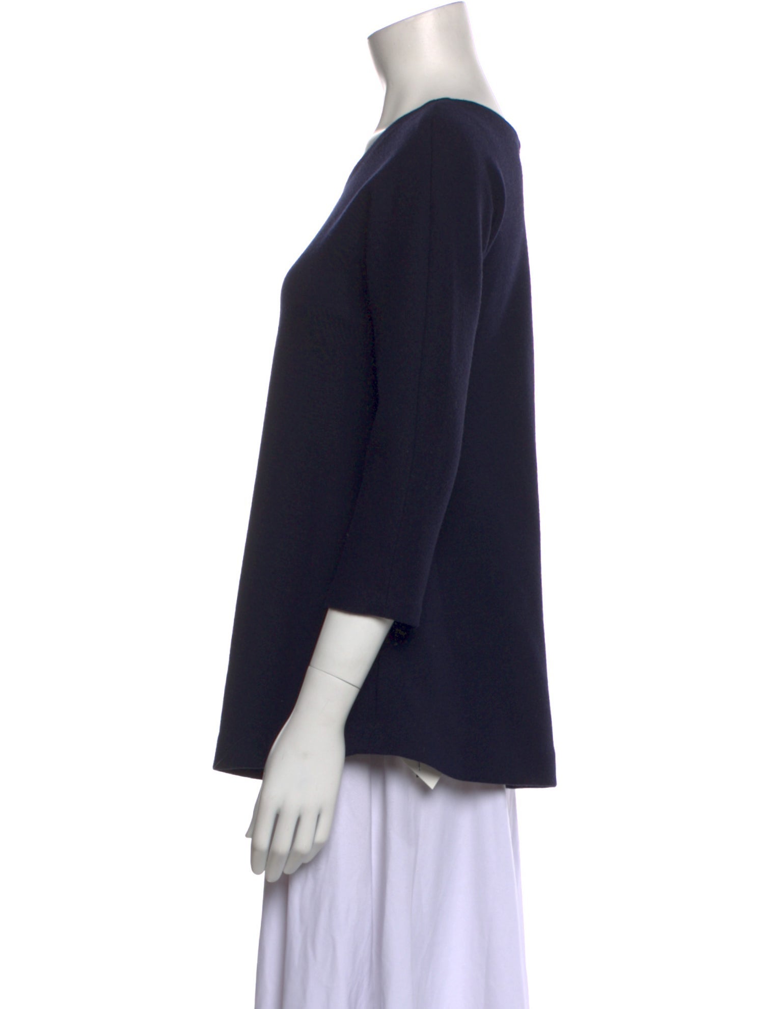 Lisa Perry Wool Scoop Neck Sweater