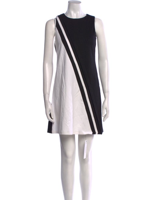 Lisa Perry Colorblock Pattern Mini Dress
