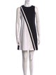 Lisa Perry Colorblock Pattern Mini Dress