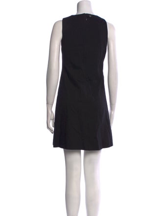 Lisa Perry Colorblock Pattern Mini Dress