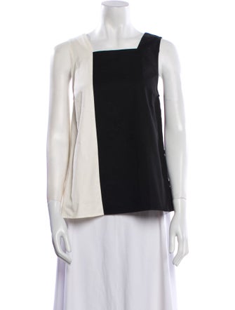 Lisa Perry Square Neckline Sleeveless Top