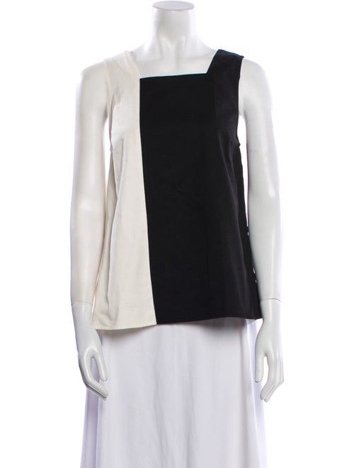 Lisa Perry Square Neckline Sleeveless Top