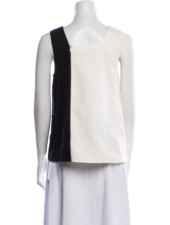 Lisa Perry Square Neckline Sleeveless Top
