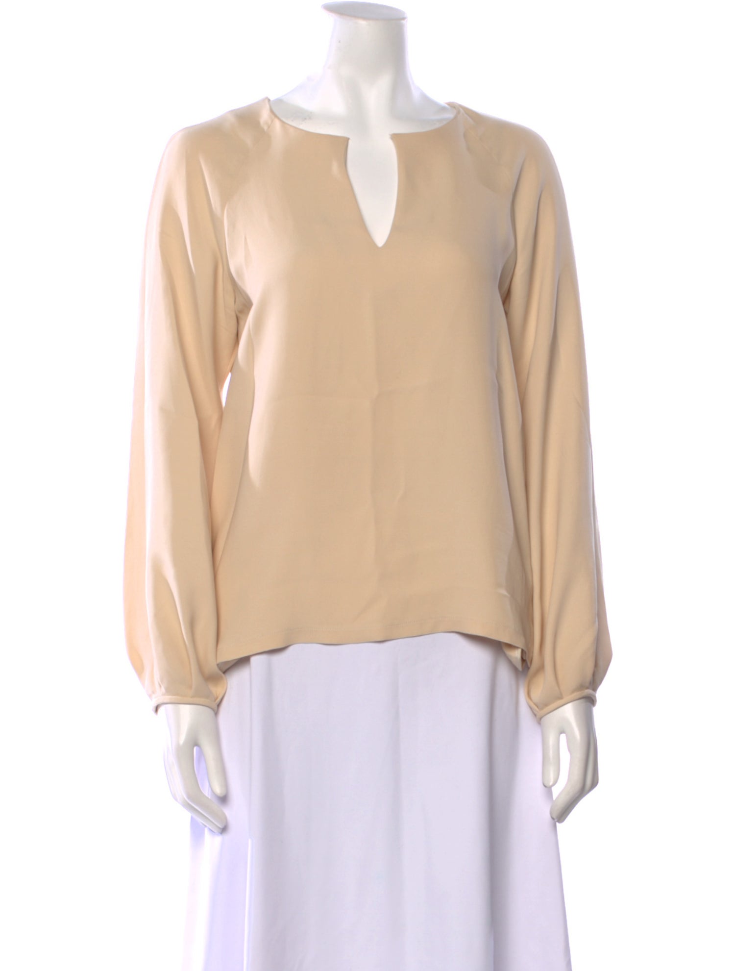 Lisa Perry Silk V-Neck Blouse