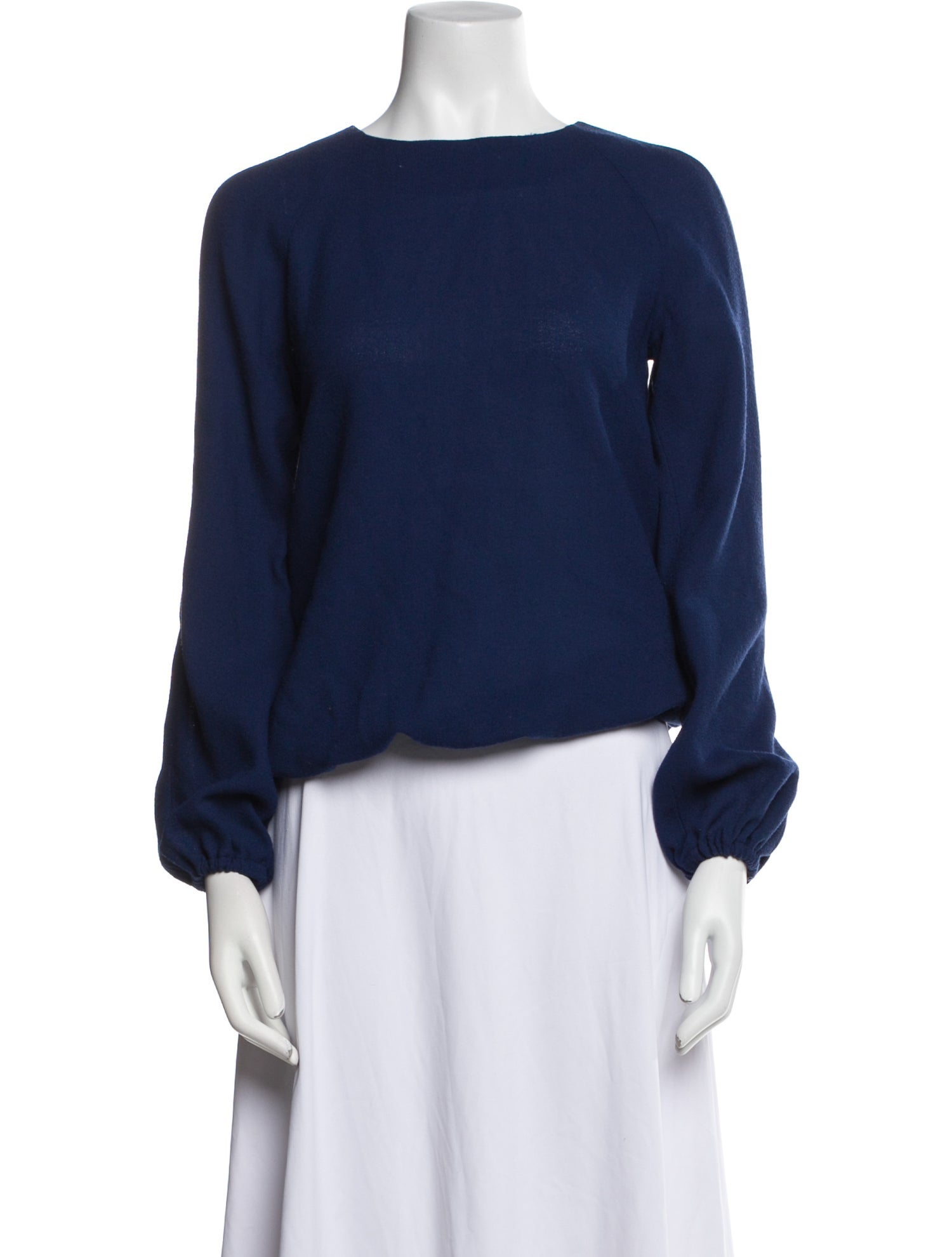 Lisa Perry Bateau Neckline Long Sleeve Sweatshirt