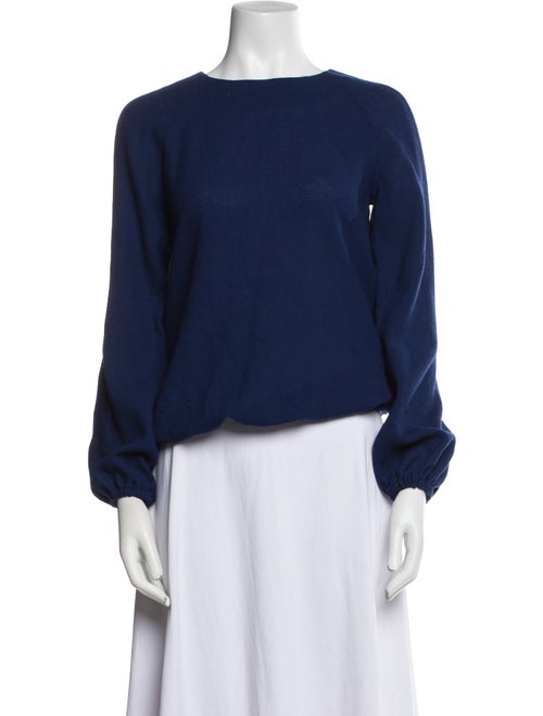 Lisa Perry Bateau Neckline Long Sleeve Sweatshirt