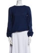Lisa Perry Bateau Neckline Long Sleeve Sweatshirt