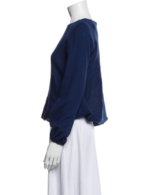 Lisa Perry Bateau Neckline Long Sleeve Sweatshirt