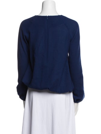 Lisa Perry Bateau Neckline Long Sleeve Sweatshirt