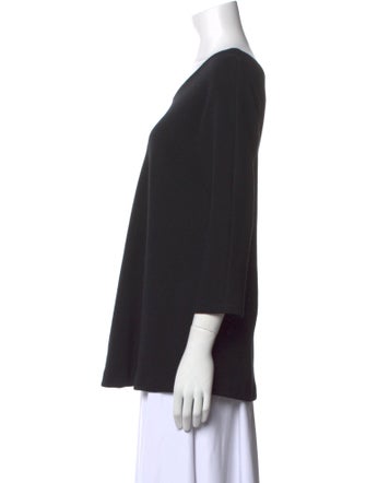 Lisa Perry Wool Scoop Neck T-Shirt