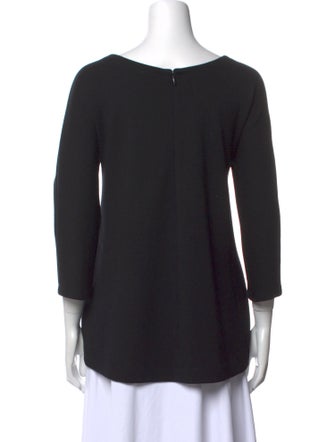 Lisa Perry Wool Scoop Neck T-Shirt