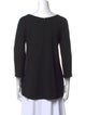 Lisa Perry Wool Scoop Neck T-Shirt