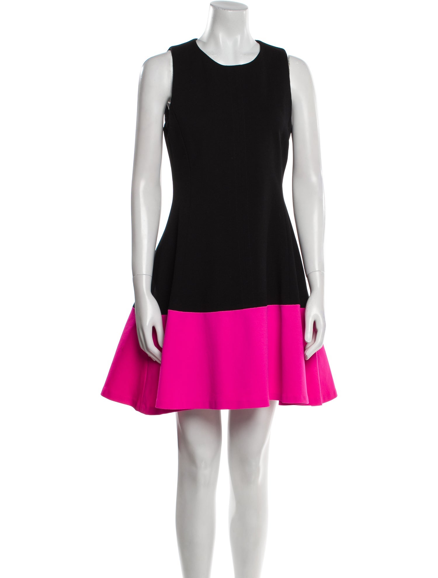 Lisa Perry Colorblock Pattern Mini Dress