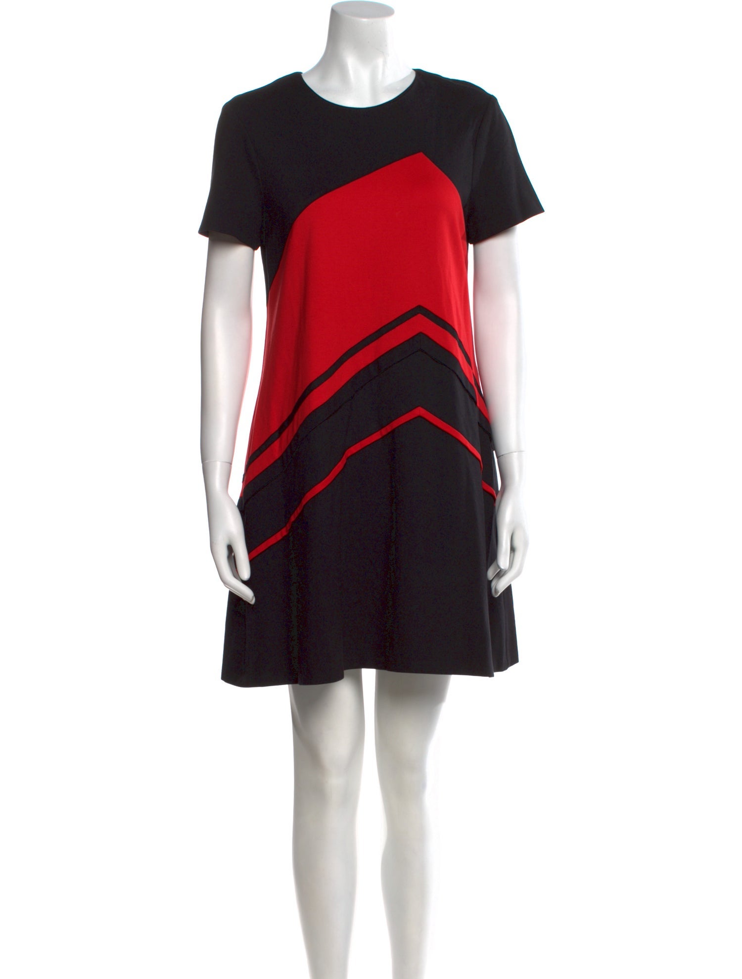 Lisa Perry Colorblock Pattern Mini Dress