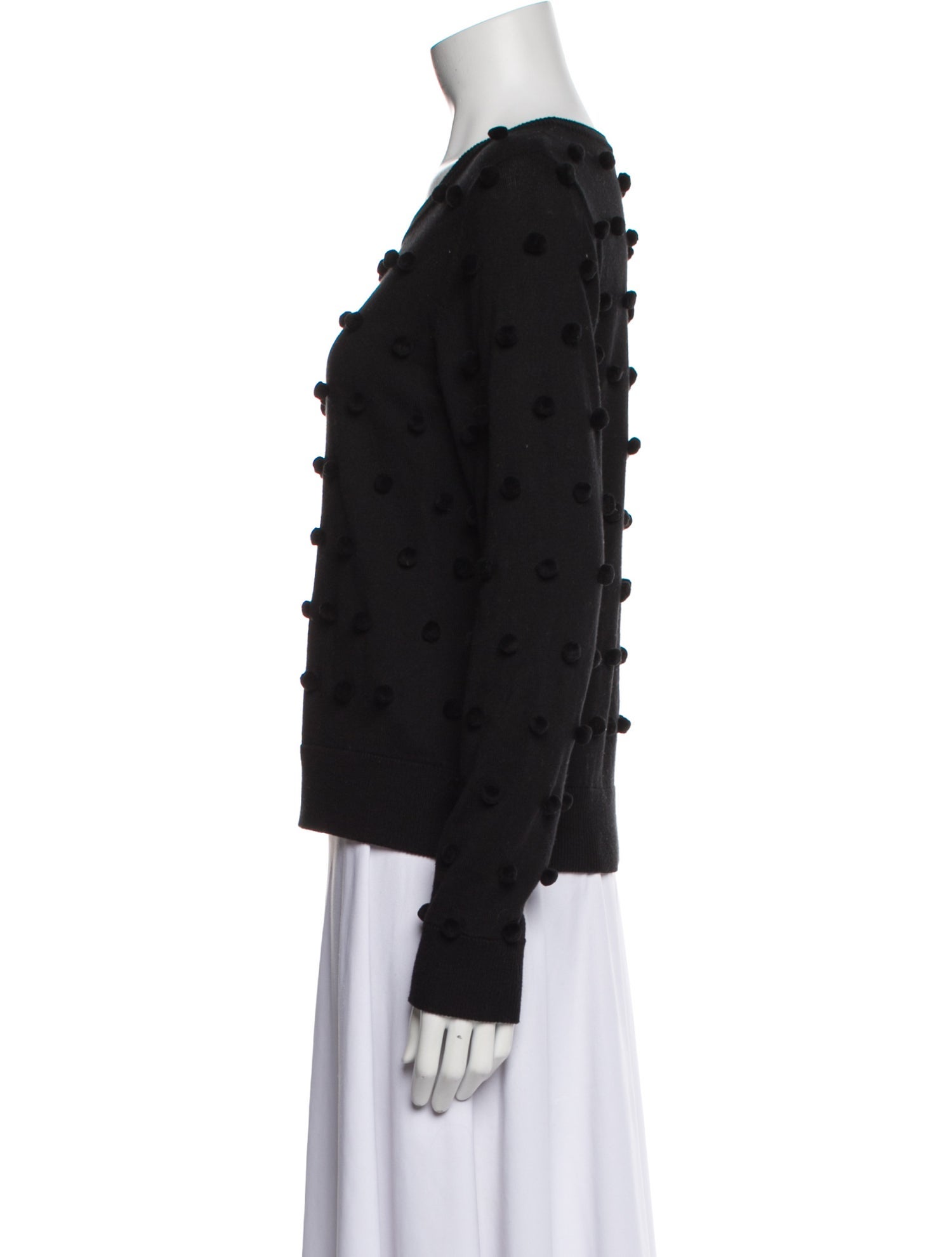 Lisa Perry Printed Scoop Neck Sweater