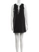 Lisa Perry Crew Neck Mini Dress