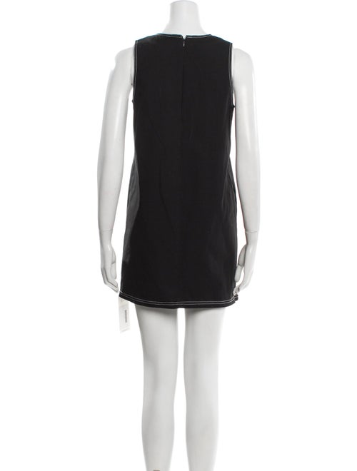 Lisa Perry Crew Neck Mini Dress